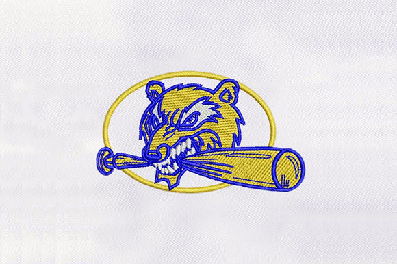Review: Animal with Baseball Embroidery Design