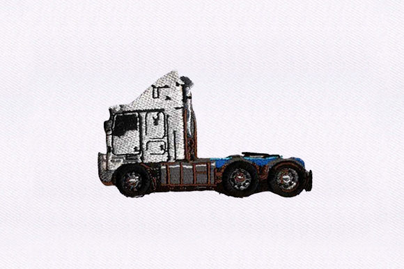 Review: White Trailer Truck Embroidery Design