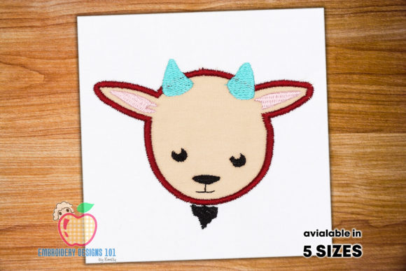 Reviewing the Baby Goat Face Applique Pattern